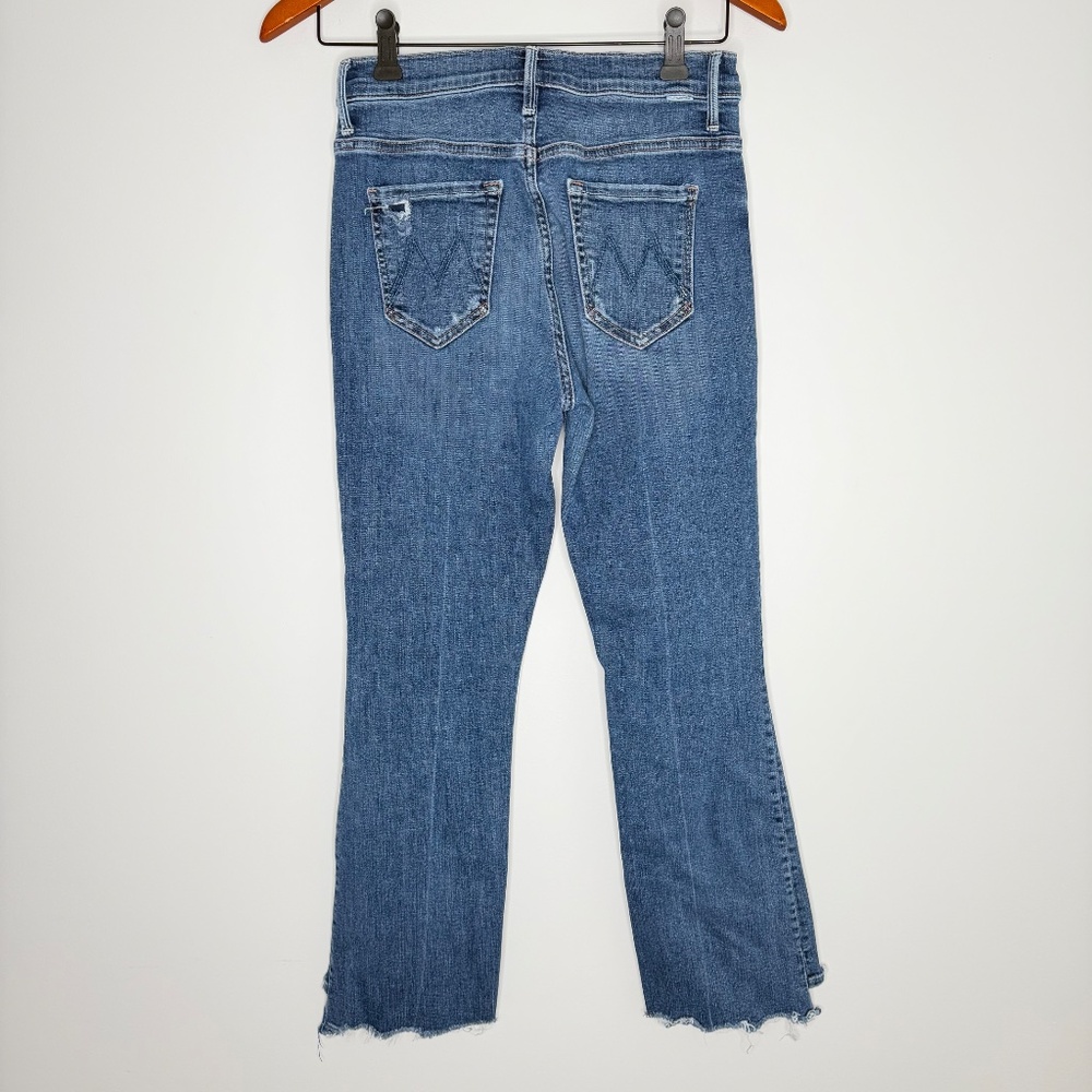 Mother The Insider Crop Step Chew High Rise Jeans 25 - Picture 5 of 8